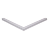 Door gasket profile 20-AS in Grey, Front View. Replacement fridge door gasket produced by DSU Fridge Seal BV. Material type: Soft PVC profile.