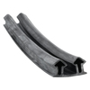 Door gasket profile 14-A in Black, Outside View. Replacement fridge door gasket produced by DSU Fridge Seal BV.