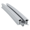 Door gasket profile 42-AE in Grey, Outside View. Replacement fridge door gasket produced by DSU Fridge Seal BV. Material type: Extended life profile.