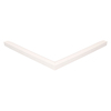 Door gasket profile 8-A in White, Front View. Replacement fridge door gasket produced by DSU Fridge Seal BV.