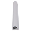 Door gasket profile 102-AS in Grey, Front View. Replacement fridge door gasket produced by DSU Fridge Seal BV. Material type: Soft PVC profile.
