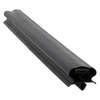 Door gasket profile 195-ME in Black, Outside View. Replacement fridge door gasket produced by DSU Fridge Seal BV. Material type: Extended life profile.