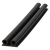 Door gasket profile 57-A in Black, Inside View. Replacement fridge door gasket produced by DSU Fridge Seal BV.