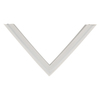 Door gasket profile 398-MS in Grey, Top View. Replacement fridge door gasket produced by DSU Fridge Seal BV. Material type: Soft PVC profile.
