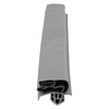 Door gasket profile 296-ME in Dark Grey, Front View. Replacement fridge door gasket produced by DSU Fridge Seal BV. Material type: Extended life profile.