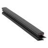 Door gasket profile 18-MS in Black, Outside View. Replacement fridge door gasket produced by DSU Fridge Seal BV. Material type: Soft PVC profile.