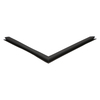 Door gasket profile 18-MC in Black, Front View. Replacement fridge door gasket produced by DSU Fridge Seal BV.