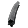 Door gasket profile 52-A in Black, Front View. Replacement fridge door gasket produced by DSU Fridge Seal BV.