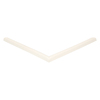 Door gasket profile 104-AS in White, Front View. Replacement fridge door gasket produced by DSU Fridge Seal BV. Material type: Soft PVC profile.