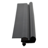 Door gasket profile 30-M+B in Black, Front View. Replacement fridge door gasket produced by DSU Fridge Seal BV.