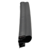 Door gasket profile 66-M in Black, Front View. Replacement fridge door gasket produced by DSU Fridge Seal BV.