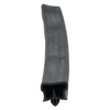 Door gasket profile 50-A in Black, Front View. Replacement fridge door gasket produced by DSU Fridge Seal BV.