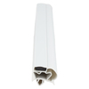 Door gasket profile 38-ME in Light Grey, Front View. Replacement fridge door gasket produced by DSU Fridge Seal BV. Material type: Extended life profile.