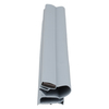 Door gasket profile 136-M in Grey, Front View. Replacement fridge door gasket produced by DSU Fridge Seal BV.