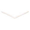 Door gasket profile 31-M in White, Front View. Replacement fridge door gasket produced by DSU Fridge Seal BV.
