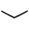 Door gasket profile 18-MS in Black, Front View. Replacement fridge door gasket produced by DSU Fridge Seal BV. Material type: Soft PVC profile.