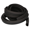 Door gasket profile 50-A in Black, Top View. Replacement fridge door gasket produced by DSU Fridge Seal BV.
