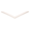 Door gasket profile 127-M in White, Front View. Replacement fridge door gasket produced by DSU Fridge Seal BV.