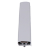 Door gasket profile 405-M in Grey, Front View. Replacement fridge door gasket produced by DSU Fridge Seal BV.