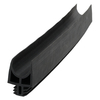 Door gasket profile 90-A in Black, Inside View. Replacement fridge door gasket produced by DSU Fridge Seal BV.