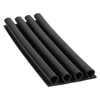 Door gasket profile 57-B in Black, Outside View. Replacement fridge door gasket produced by DSU Fridge Seal BV.