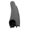 Door gasket profile 895-AE in Black, Front View. Replacement fridge door gasket produced by DSU Fridge Seal BV. Material type: Extended life profile.