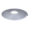 Door gasket profile 104-AS in Grey, Top View. Replacement fridge door gasket produced by DSU Fridge Seal BV. Material type: Soft PVC profile.