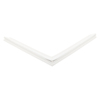Door gasket profile 136-M in White, Front View. Replacement fridge door gasket produced by DSU Fridge Seal BV.