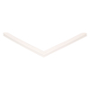 Door gasket profile 19-M in White, Front View. Replacement fridge door gasket produced by DSU Fridge Seal BV.
