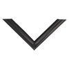 Door gasket profile 129-M in Black, Top View. Replacement fridge door gasket produced by DSU Fridge Seal BV.
