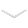 Door gasket profile 132-ME in Light Grey, Front View. Replacement fridge door gasket produced by DSU Fridge Seal BV. Material type: Extended life profile.