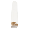 Door gasket profile 10-A in White, Front View. Replacement fridge door gasket produced by DSU Fridge Seal BV.