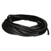Door gasket profile 114 in Black, Front View. Replacement fridge door gasket produced by DSU Fridge Seal BV.