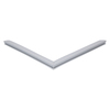 Door gasket profile 72-M in Grey, Front View. Replacement fridge door gasket produced by DSU Fridge Seal BV.