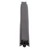 Door gasket profile 334-M in Black, Front View. Replacement fridge door gasket produced by DSU Fridge Seal BV.