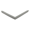 Door gasket profile 302-ME in Dark Grey, Front View. Replacement fridge door gasket produced by DSU Fridge Seal BV. Material type: Extended life profile.