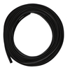 Door gasket profile 112 in Black, Top View. Replacement fridge door gasket produced by DSU Fridge Seal BV.