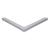 Door gasket profile 78-M in Grey, Front View. Replacement fridge door gasket produced by DSU Fridge Seal BV.