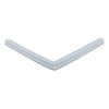 Door gasket profile 92-SIL in Grey, Front View. Replacement fridge door gasket produced by DSU Fridge Seal BV.