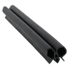 Door gasket profile 41-AE in Black, Outside View. Replacement fridge door gasket produced by DSU Fridge Seal BV. Material type: Extended life profile.